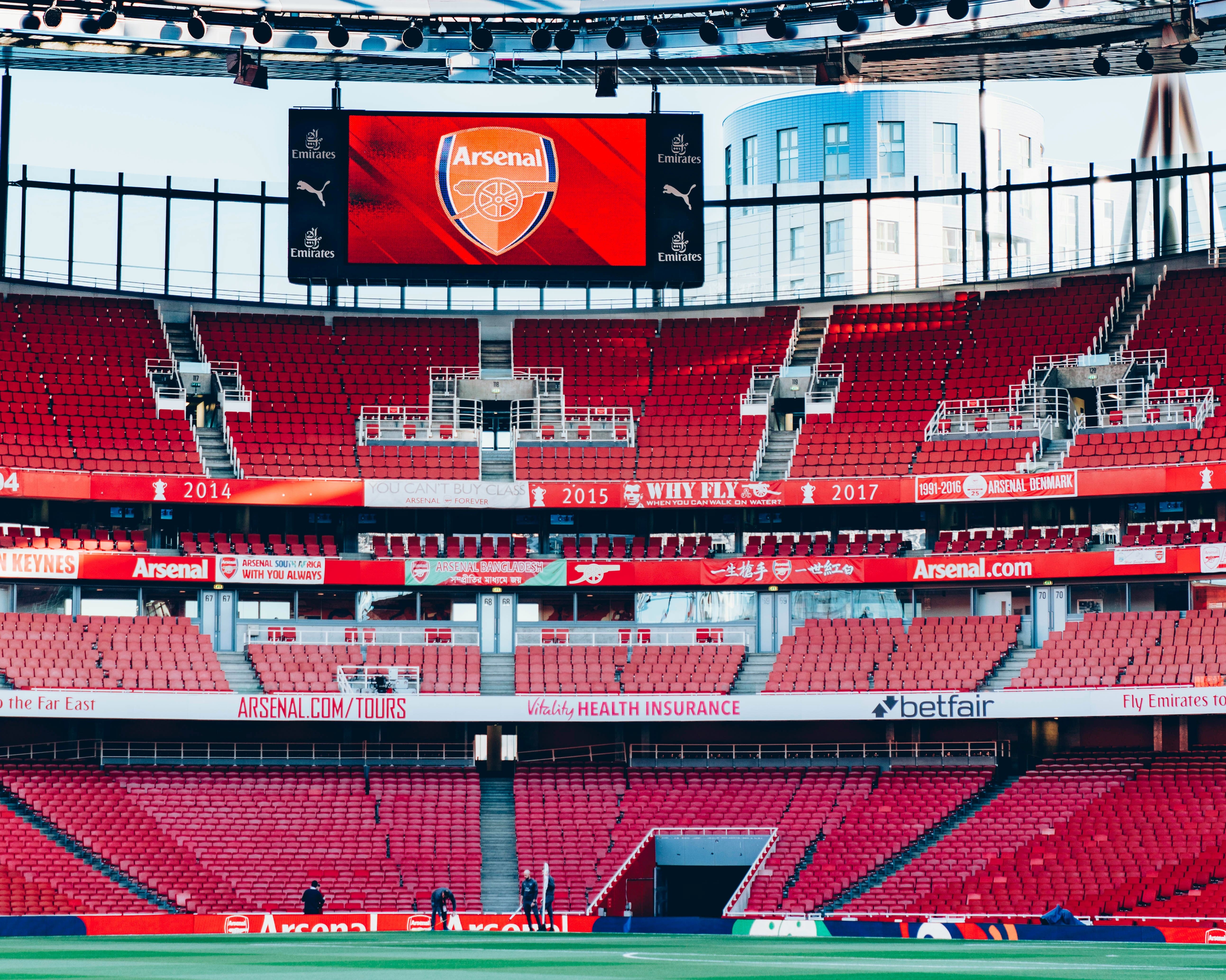 Utsikt över Emirates Stadium